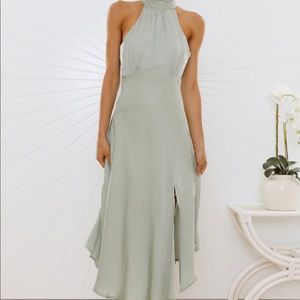 New with tags - Hello Molly - Sage color dress size L